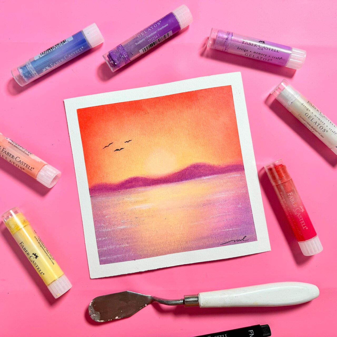 Join Us for a Colorful Journey: Sunset Painting with Faber-Castell® Gelatos